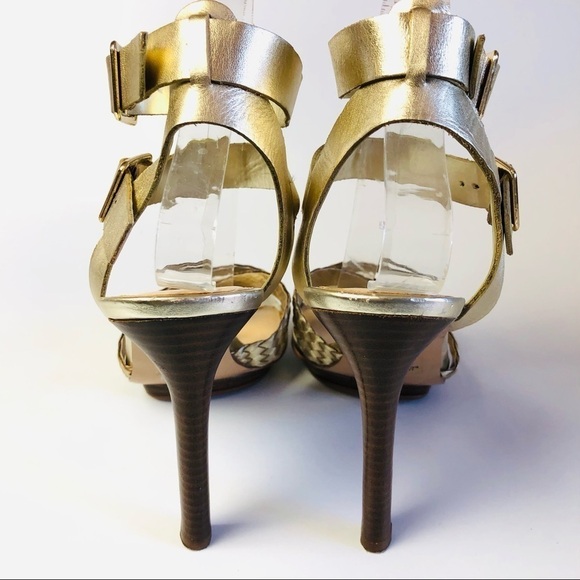 Marc Fisher Cari Metallic Stiletto Heel Sandals - Picture 9 of 15